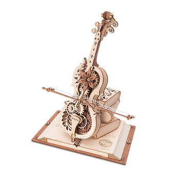 3-D Wooden Puzzle  Music Box: Magic Cello